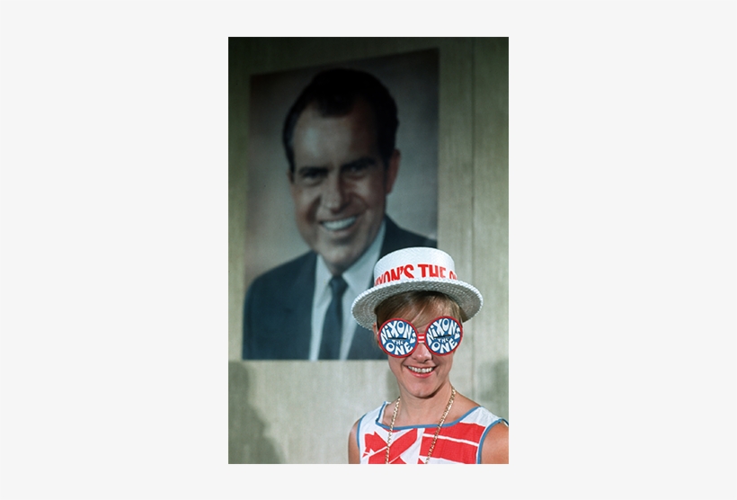 Nixon Supporter At The Republican National Convention, - Fun, transparent png download
