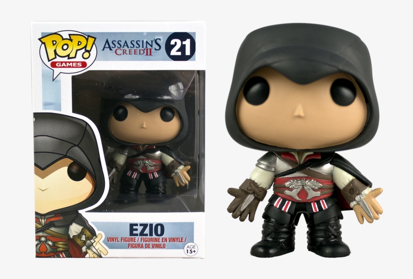 Assassin's Creed Black Ezio Pop Vinyl Figure, transparent png download