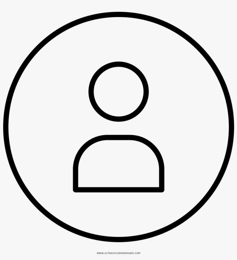 User Profile Coloring Page - Circle, transparent png download