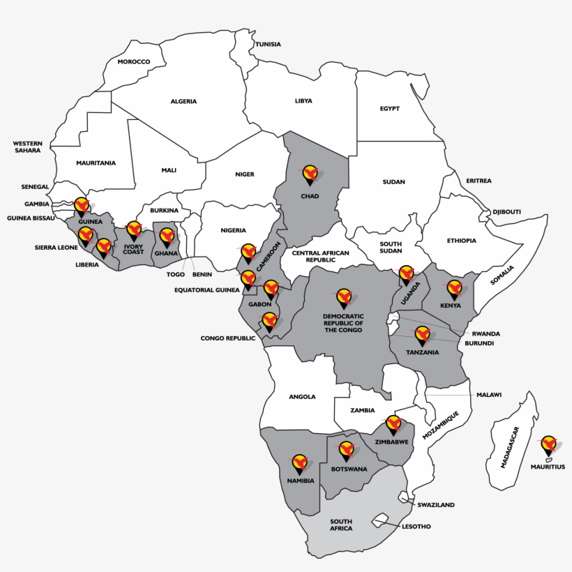 Published August 29, 2018 At - Africa Map No Background, transparent png download