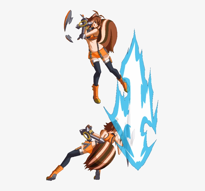 Bbcp Makoto Crushtrigger1 - Makoto Nanaya Sprites, transparent png download