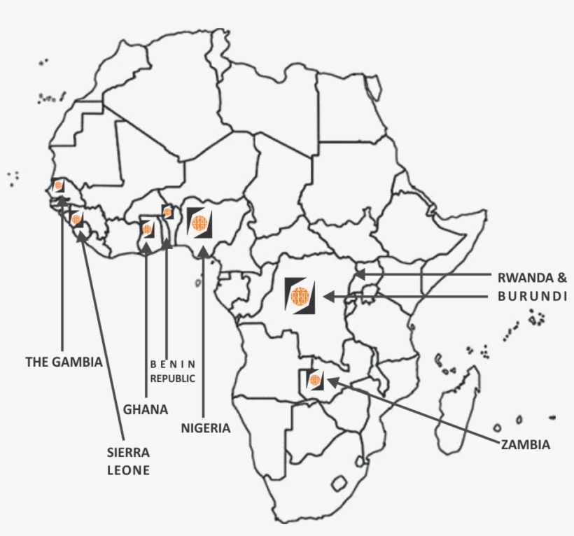 Djl Africa Map - Africa Map No Color, transparent png download