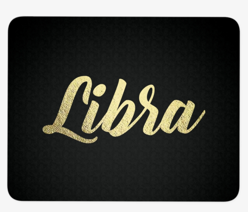 Gold Lettering Mousepad Zodiac Gift For September - Calligraphy, transparent png download