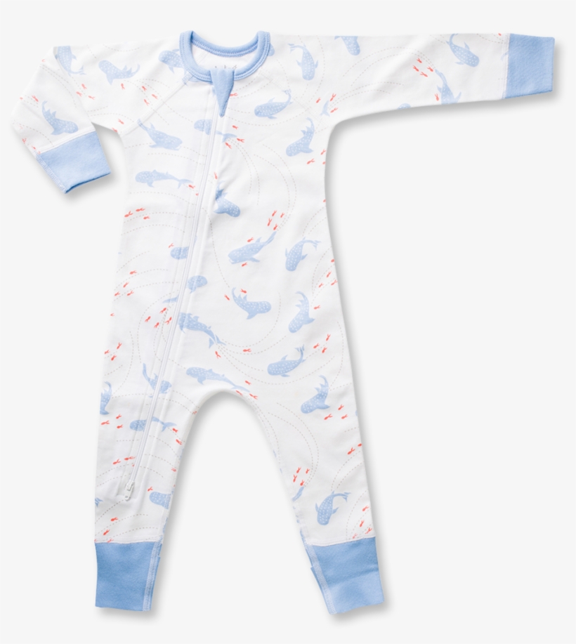 Zip Romper - Whale Shark - Romper Suit, transparent png download