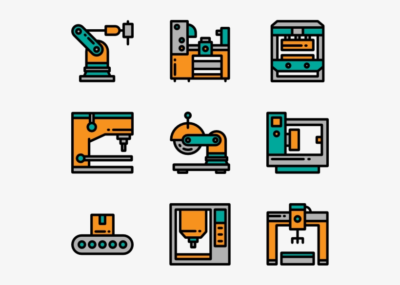 Warehouse Abandoned Warehouse - Machinery Icons, transparent png download