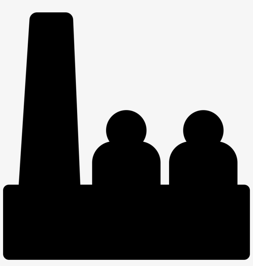 Workers Svg Png Icon - Factory Workers Silhouettes Png, transparent png download