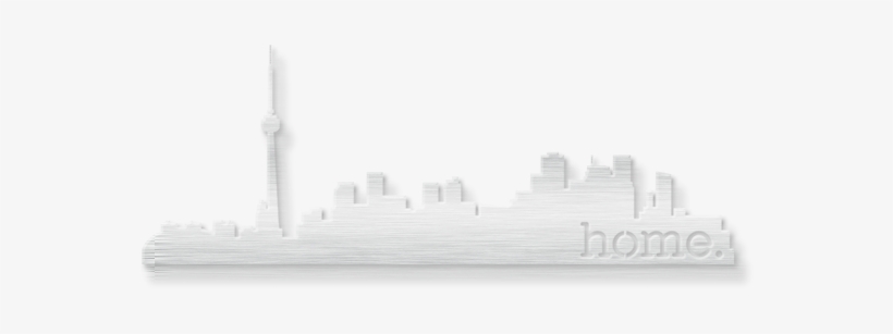 Skyline Clipart Skyline California - Toronto White Silhouette, transparent png download