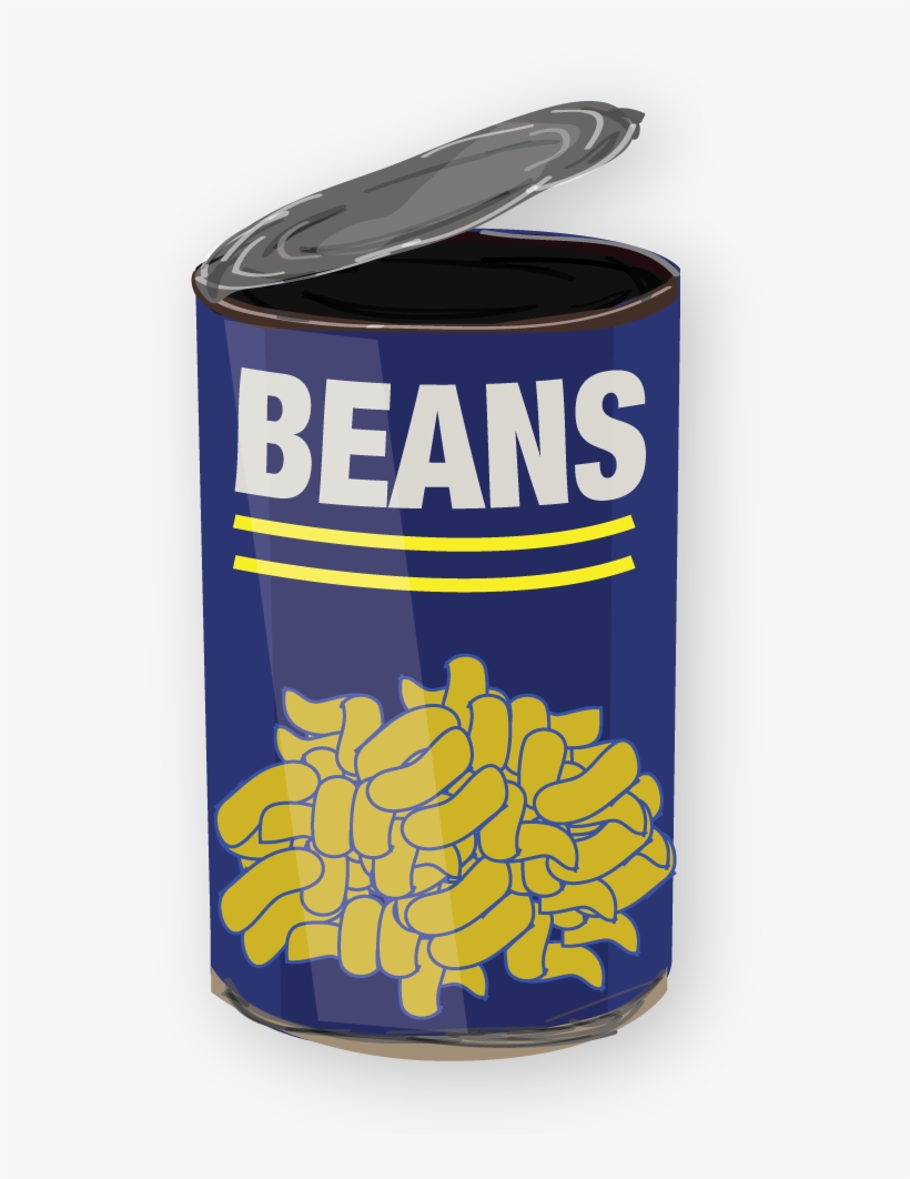 Metal Can Beans Z 500 - Water Bottle, transparent png download
