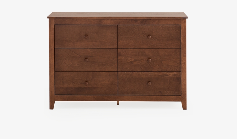 Image For Dark Brown Birch 6-drawer Dresser From Brault - Sideboard, transparent png download