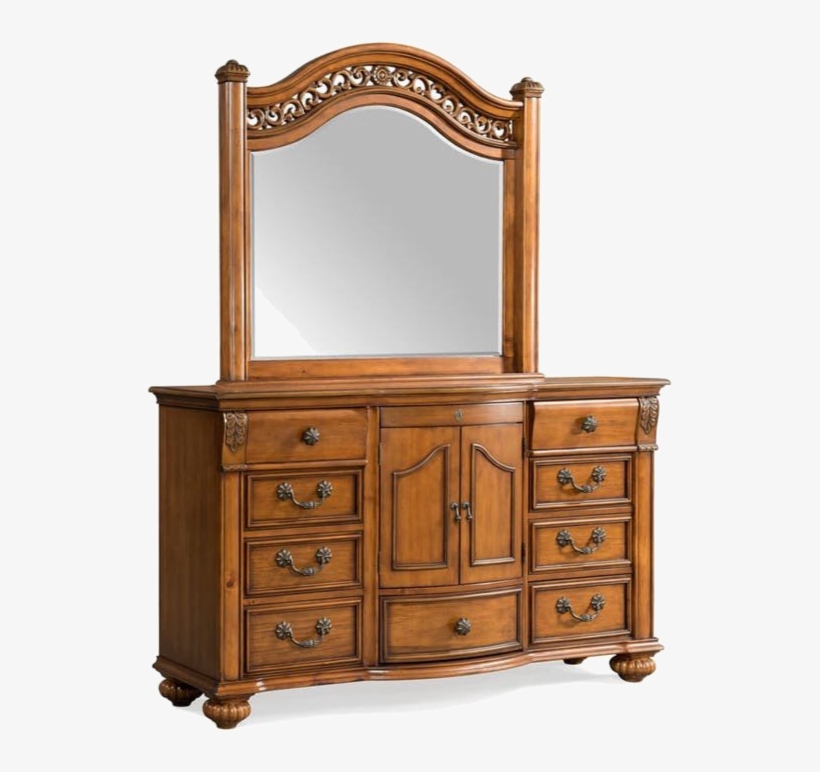 Nashville Dresser And Mirror - Chest Of Drawers, transparent png download