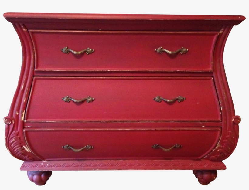 Red Dresser On Chairish - Chest Of Drawers, transparent png download