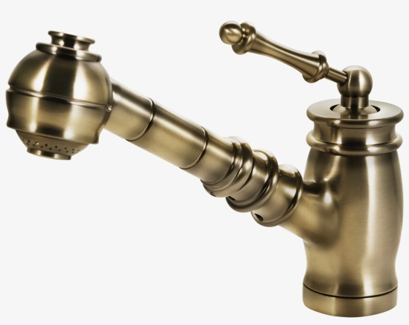 Scepter Pull Out Traditional Solid Brass Kitchen Faucet - Tap PNG Image ...