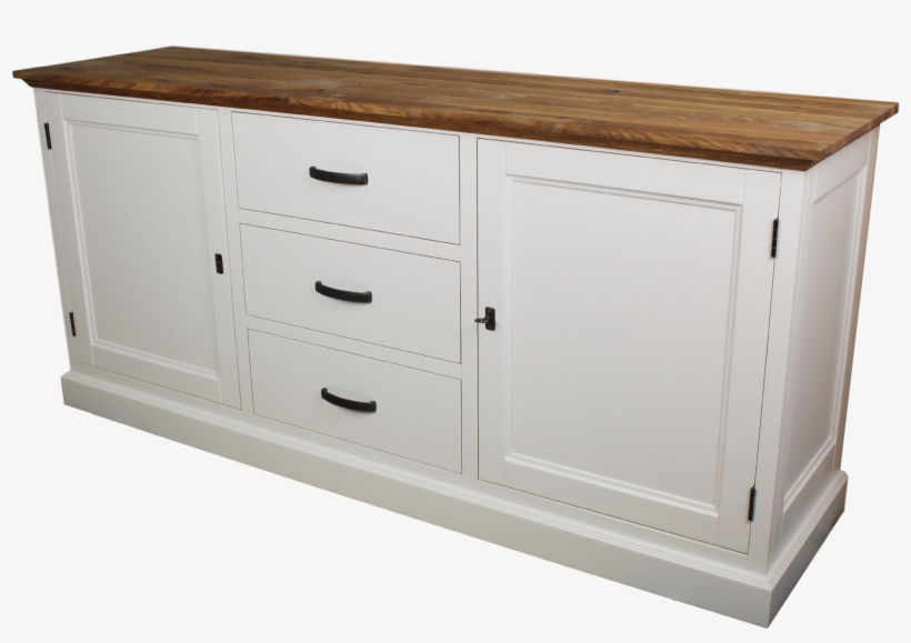Dresser Provence, Natural Oak, Ral 9010, 185*50*86 - Chest Of Drawers, transparent png download