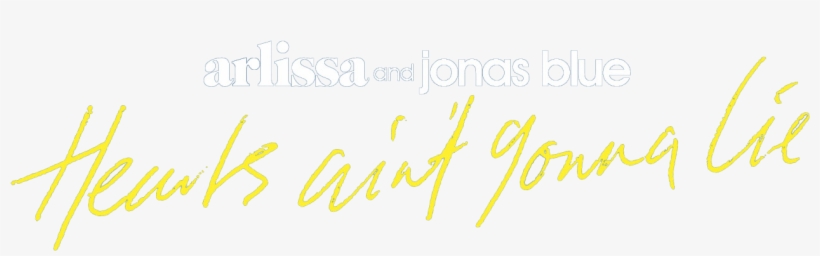 Arlissa And Jonas Blue - Calligraphy, transparent png download