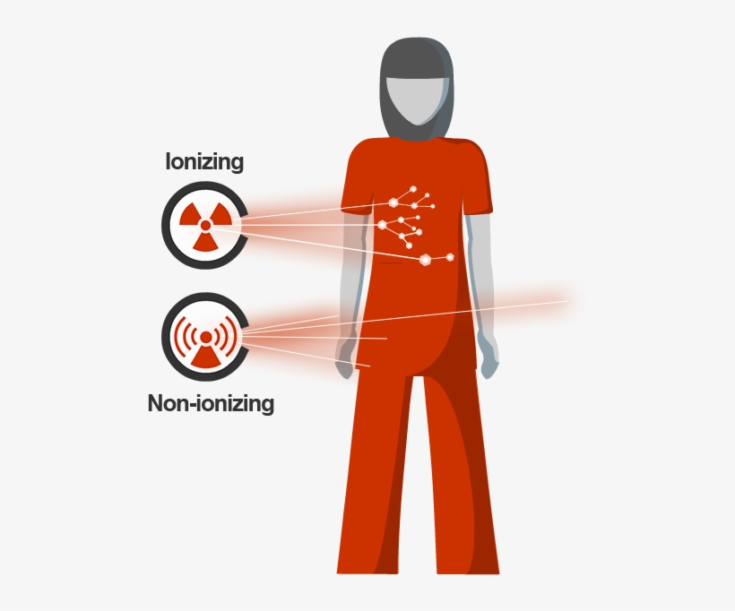 Illustration Of A Person Exposed To An Ionizing Radiation - Non Ionizing Radiation Tower, transparent png download