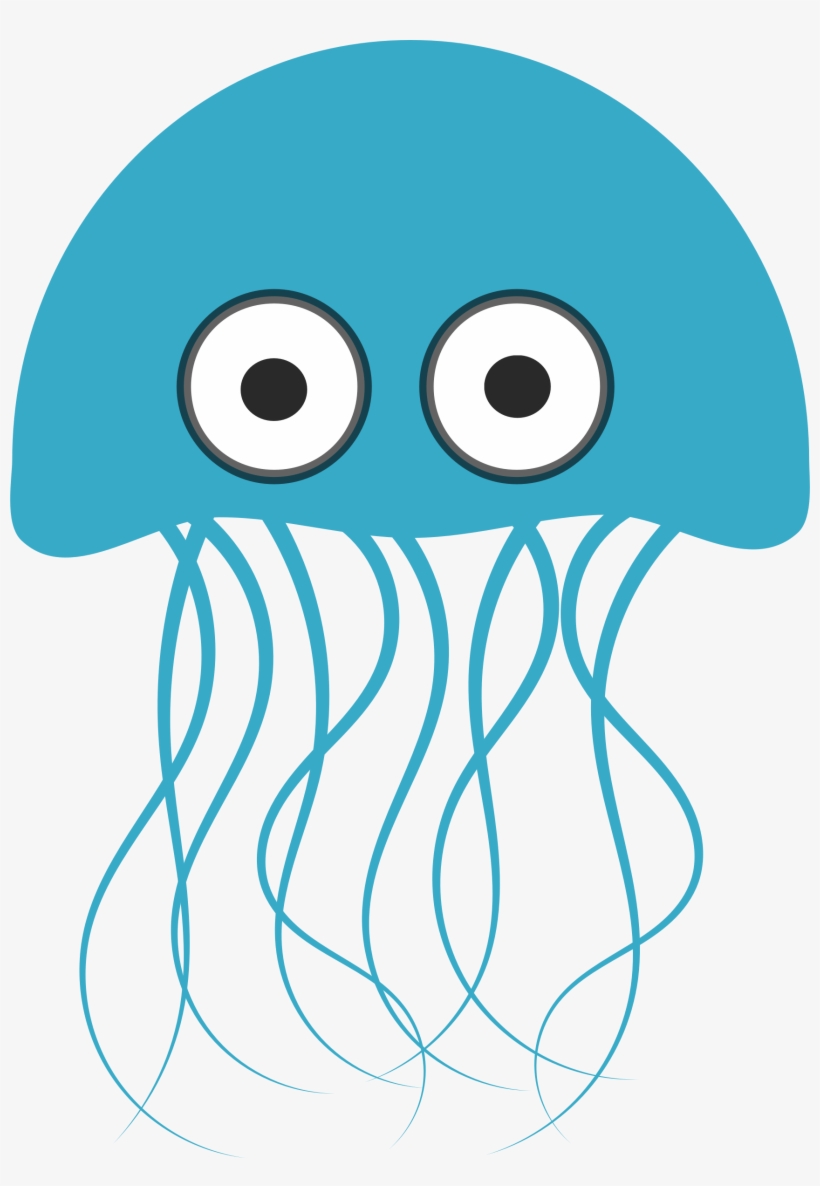 Jelly Clipart Animated - Jellyfish Cartoon, transparent png download