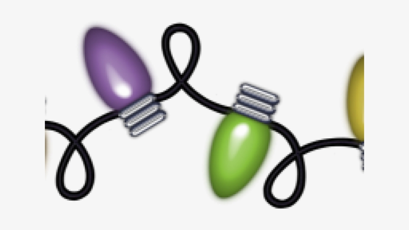Christmas Lights Clipart Border Transparent - Guirlande Lumineuse Gif, transparent png download