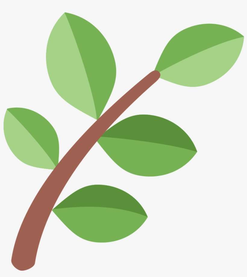 Four Leaf Clover Meaning Branch Emoji PNG Image Transparent PNG
