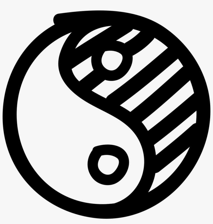 Yin Yang Hand Drawn Symbol Comments - Imagenes De Simbolismo Para Dibujar, transparent png download