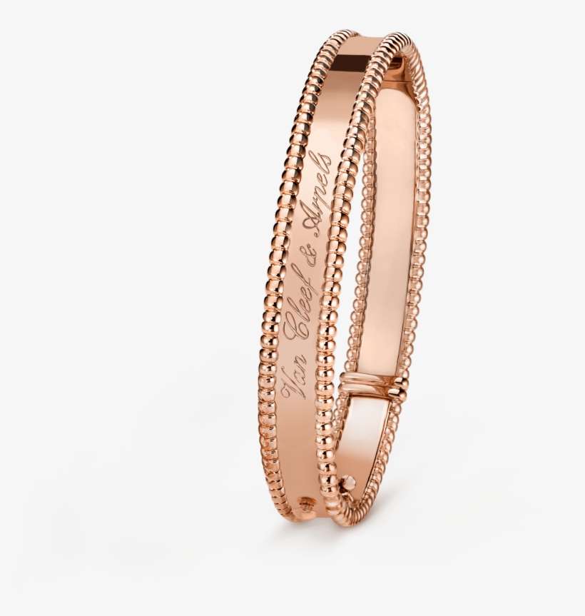 Perlée Signature Bracelet, Extra Small Model, - Van Cleef & Arpels Perlée Signature Bracelet Woman, transparent png download