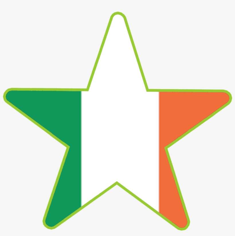 Connections Star Languages Irish Flag - Diagram, transparent png download