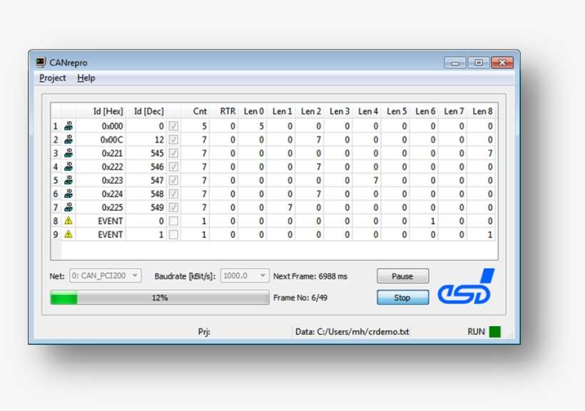 Replay Of Pre-recorded Can Messages With Canrepro By - Computer Icon, transparent png download