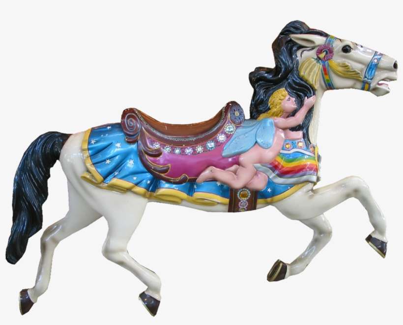Png Images Carousel (id 19073) - Child Carousel Horse, transparent png download