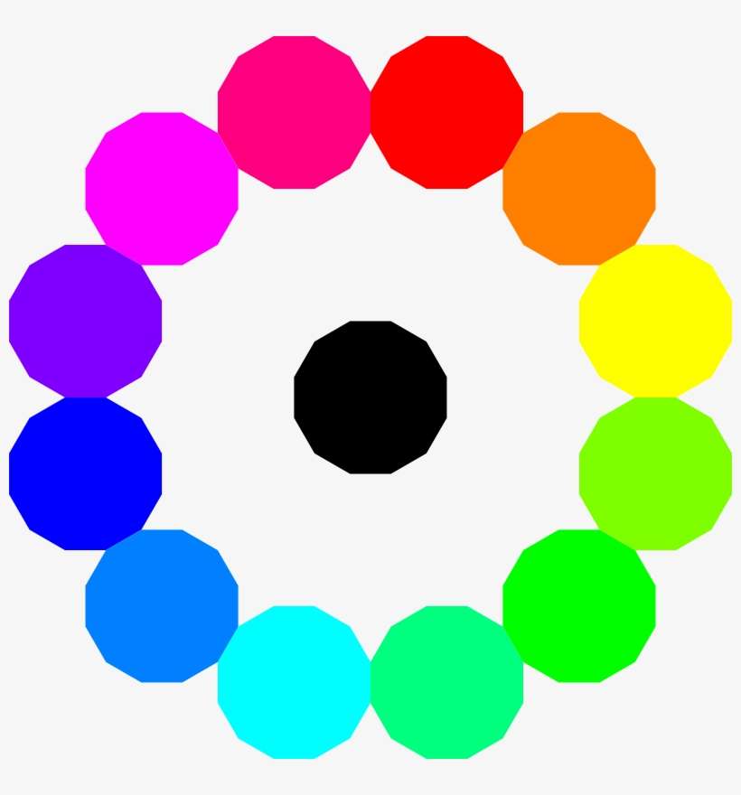 Colorful Dodecagons - Hue Clipart, transparent png download