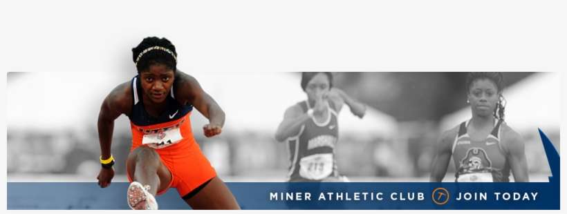 Utep Miner Athletic Club Donate - Athlete, transparent png download