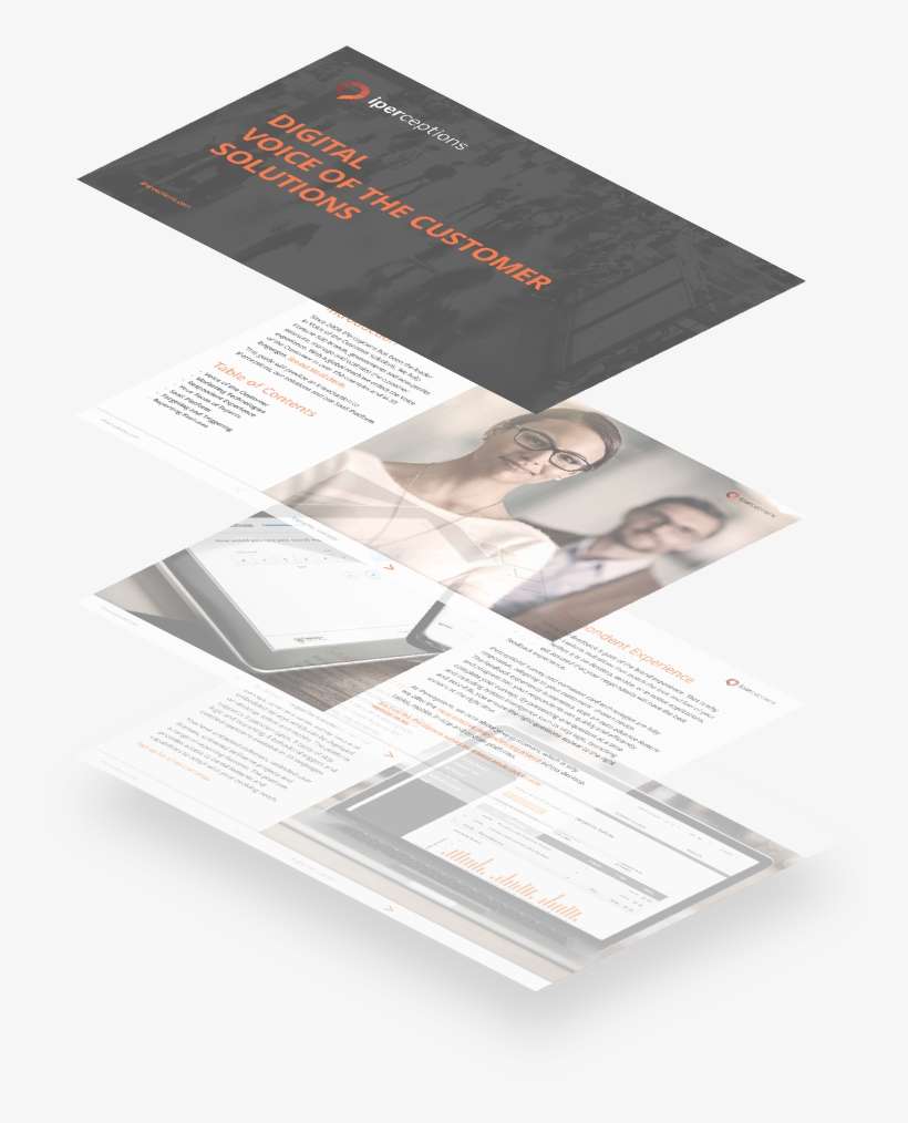 Iperceptions' Digital Voice Of The Customer Solutions - Flyer, transparent png download