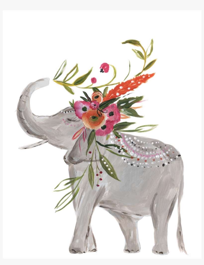 Bungalow Rose Boho Elephant, transparent png download