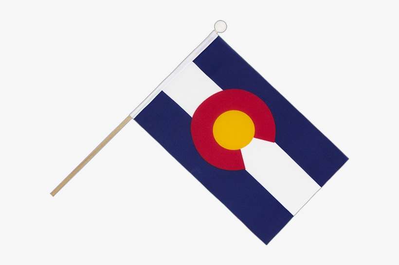 Hand Waving Flag Colorado - Circle, transparent png download