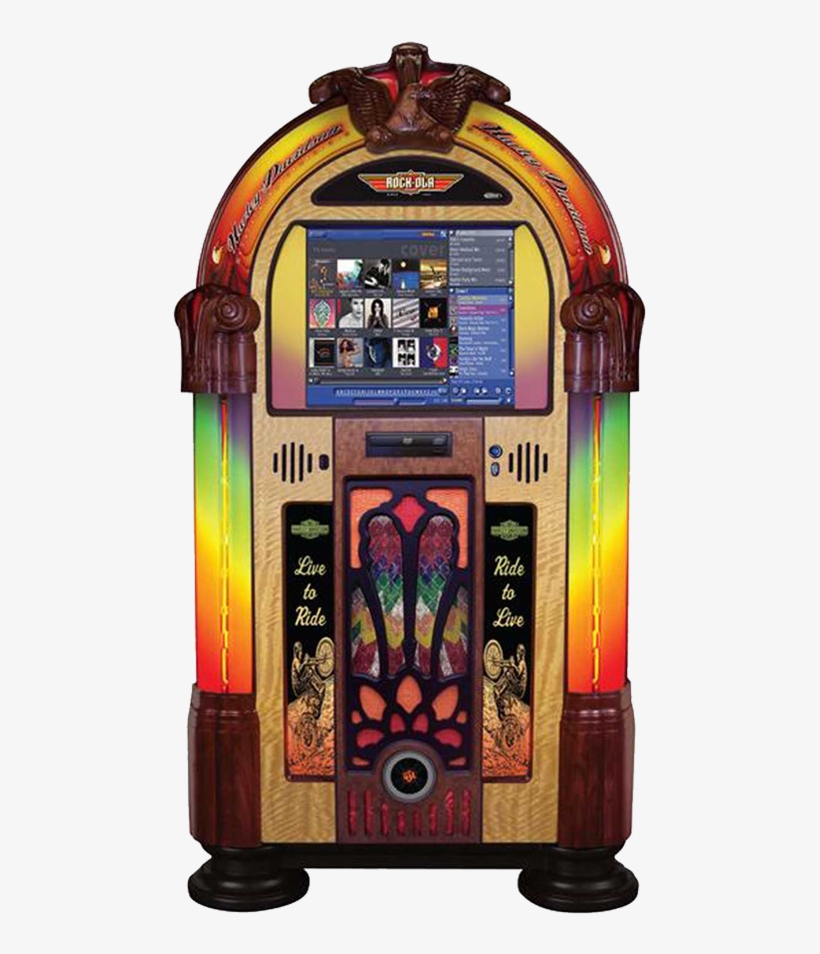 Rock-ola's Harley Davidson Music Center Jukebox, Licensed - Harley Davidson Jukebox Music Center, transparent png download
