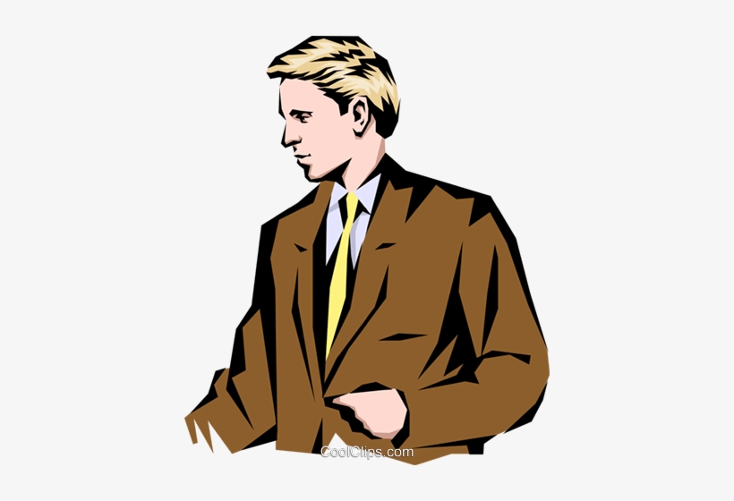 Man Standing Talking Royalty Free Vector Clip Art Illustration - Business Administration, transparent png download