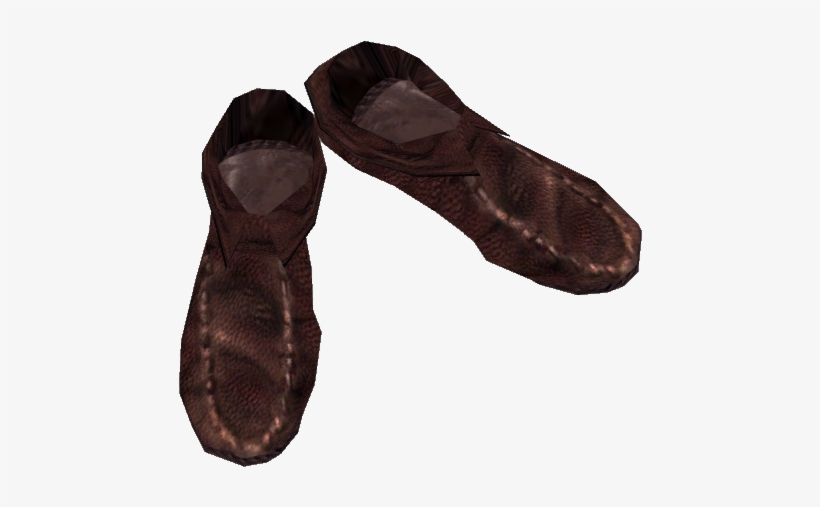 Stitched Leather Shoes - Shoe, transparent png download