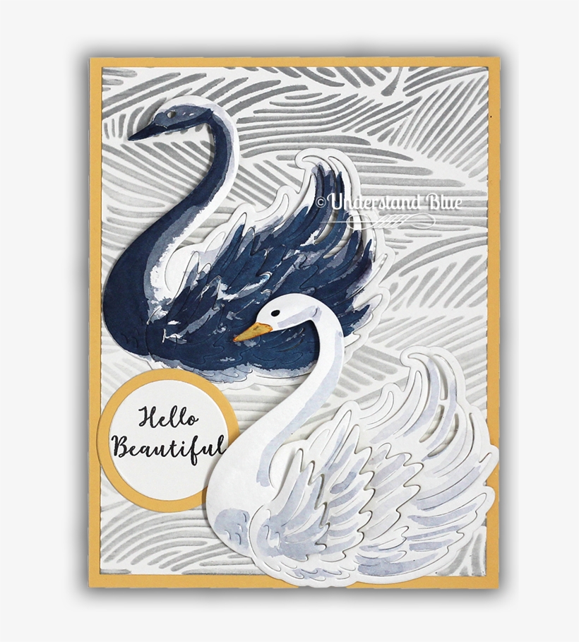 Paper Layering Swan Card By Understand Blue - Tundra Swan, transparent png download