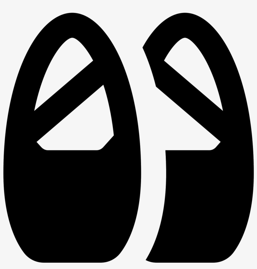 Ballet Shoes Icon - Sign, transparent png download