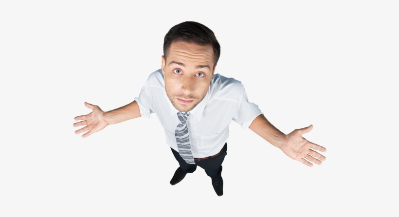 137kib, 550x398, Canva Portrait Of A Businessman Shrugging - Ignorance, transparent png download