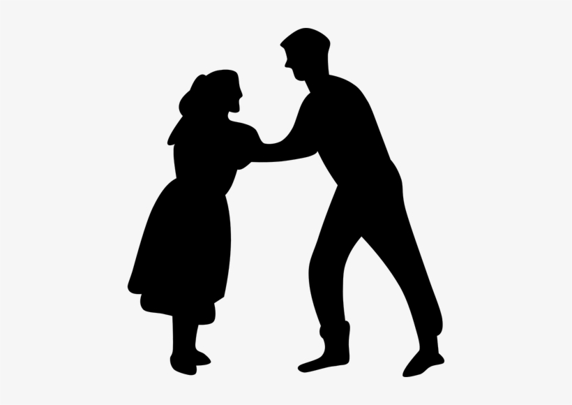 6046 Belly Dancer Silhouette Clip Art Public Domain - Dancing Clip Art, transparent png download