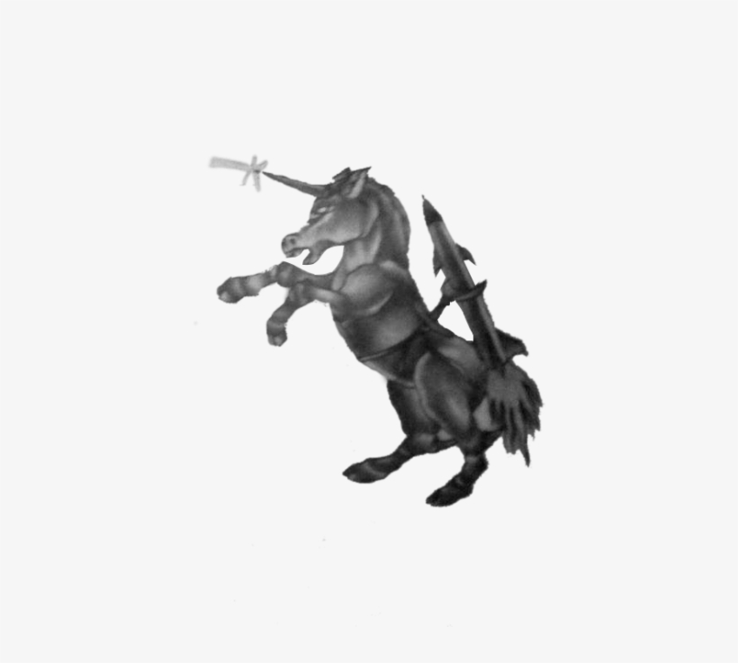 Lasercorn Tattoo Png - Stallion, transparent png download
