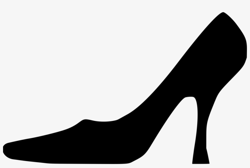 High-heeled Shoe Silhouette Logo - High Heel Silhouette, transparent png download
