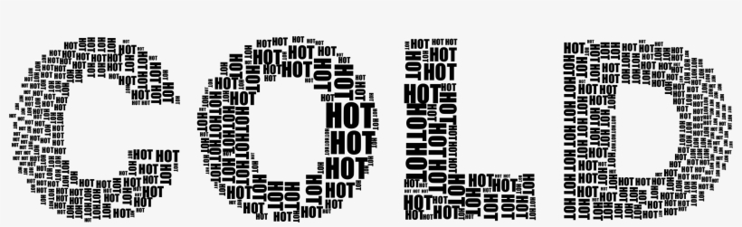 Clipart Library Stock Hot And Cold Clipart - Cold Typography, transparent png download