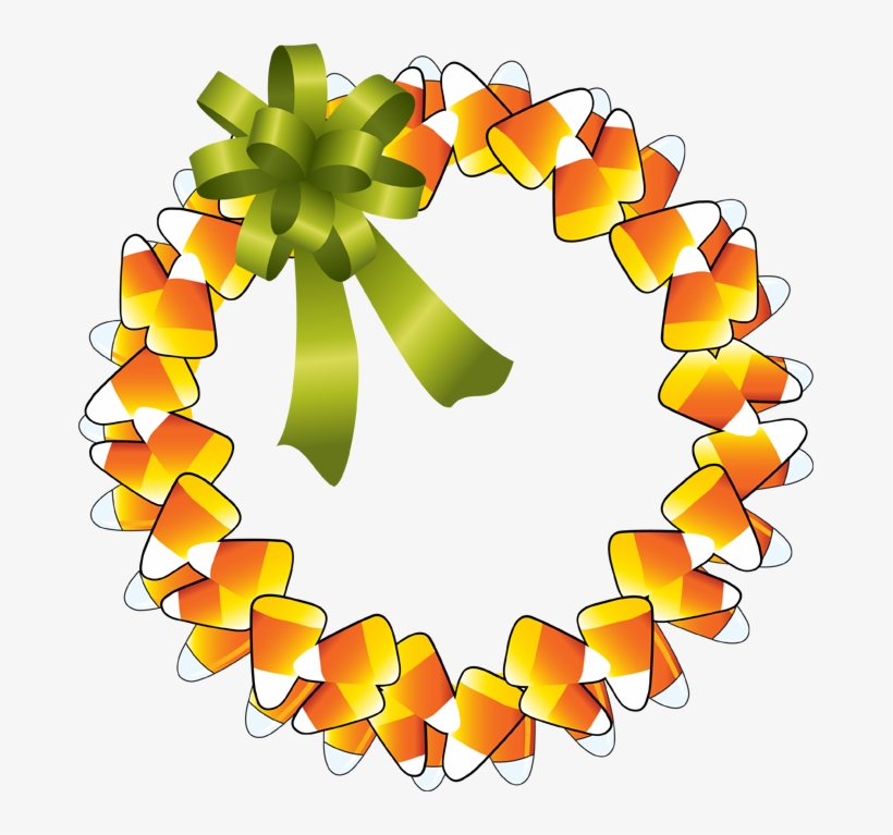 Clipart Happy Thanksgiving - Halloween Wreath Clip Art, transparent png download