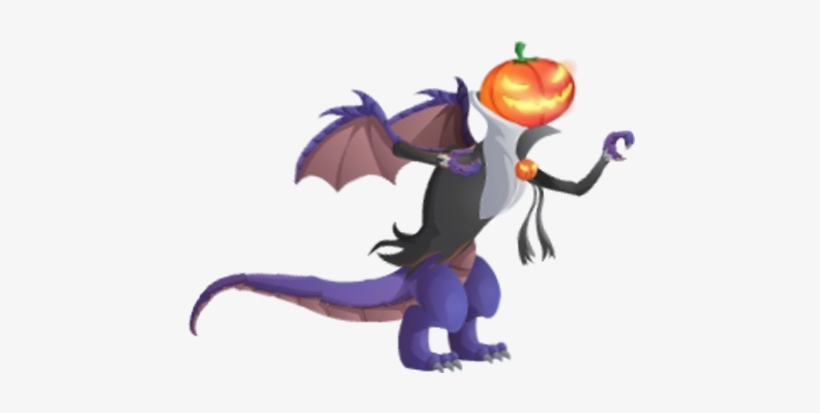 Halloween Dragon 3e - Halloween Dragon Dragon City, transparent png download