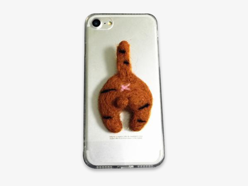 153-cute Cat Ass Soft Case For Iphone - Iphone, transparent png download