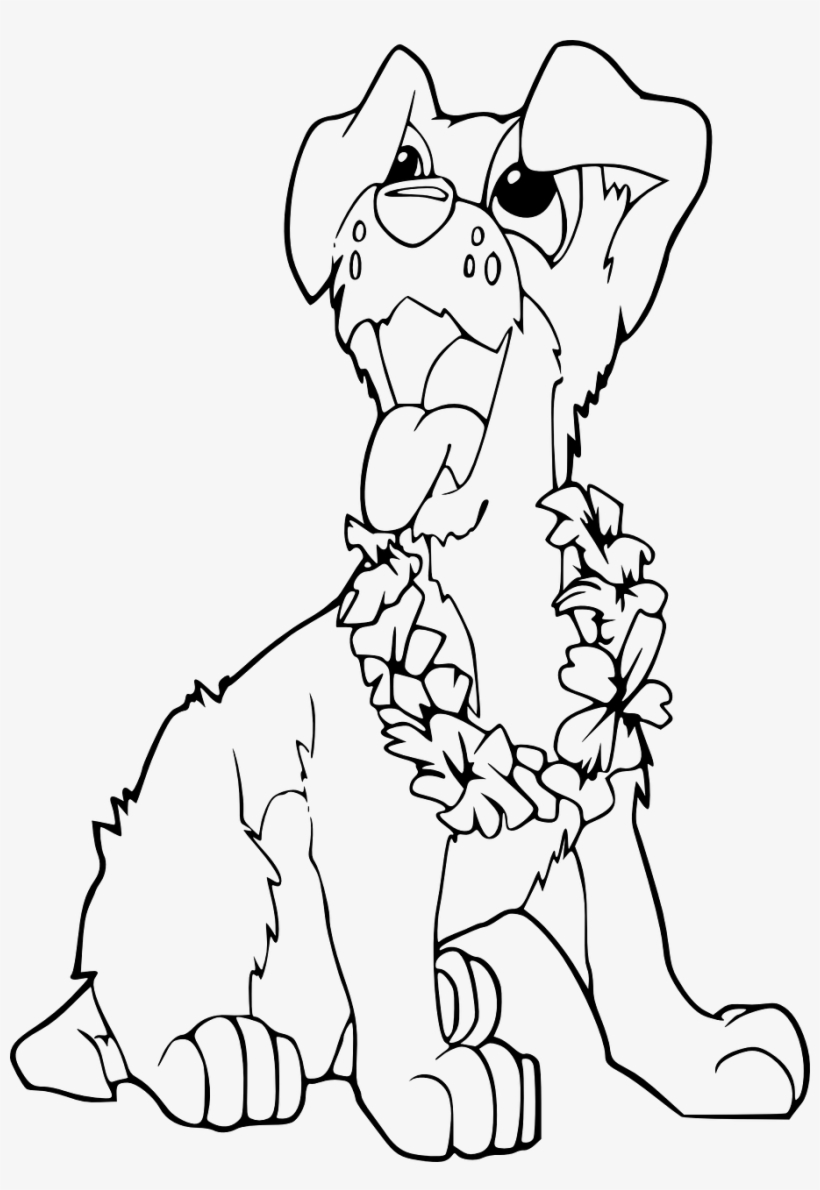 Dog Funny Cute - Coloring Book Png, transparent png download
