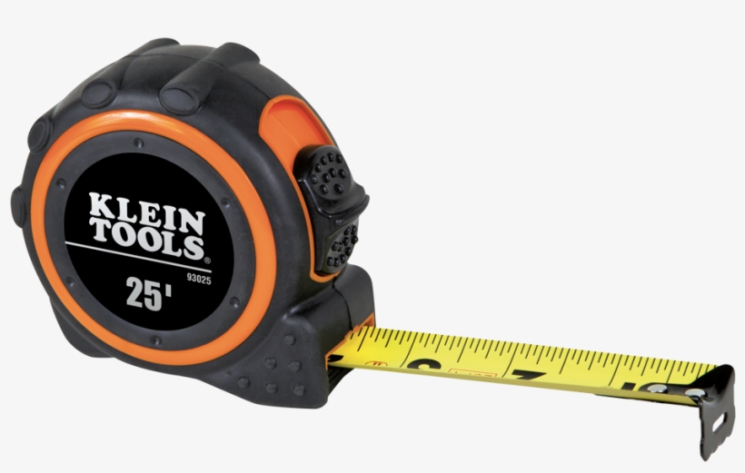 93025 - 93025 Klein Tools Tape Measure Single Hook - 25', transparent png download