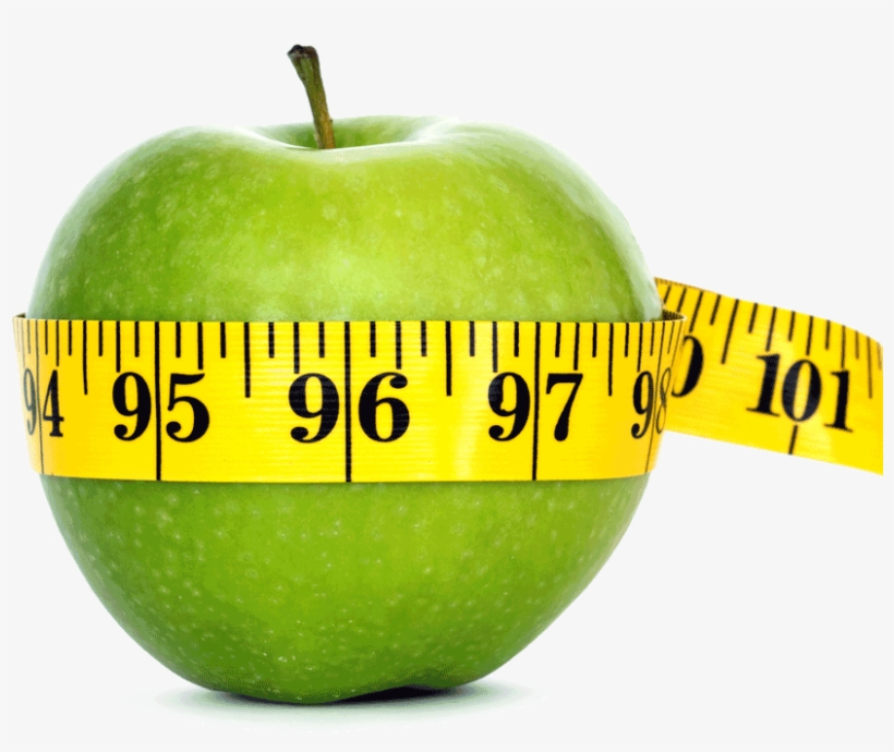 Apple With Tape Measure - Apple With Tape Measure Png, transparent png download