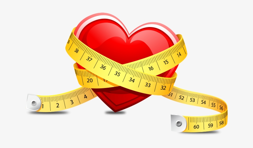 Heart - Heart With Tape Measure, transparent png download