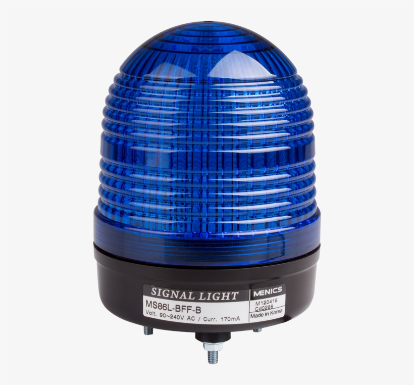 Beacon Steady & Flash Light, 86mm Blue Lens, Stud Mount, - Light-emitting Diode, transparent png download